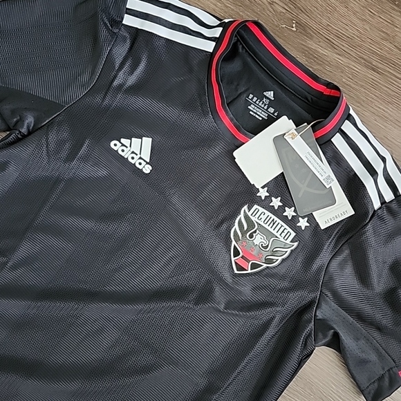 XL Adidas DC United MLS 22-23 Authentic Home Soccer Jersey H47822 Men's - Picture 6 of 8
